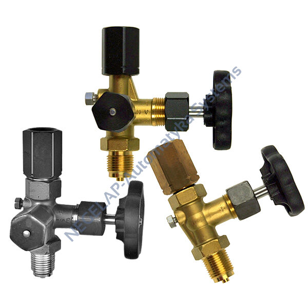 60, 70, 81 - zawory manometryczne zgodnie z DIN 16270, 16271, 16272