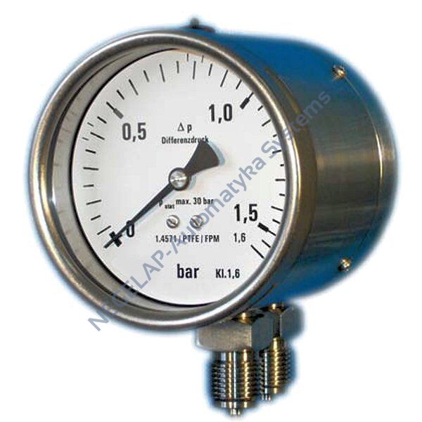 6232 - manometry różnicy ciśnień, membranowe, zakresy 0...60mbar do 0...25bar
