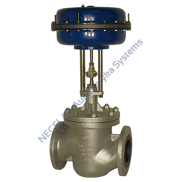 3214Sg/i, 3215Sg/i - zawory regulacyjne 2-drogowe z napędem pneumat.; DN80...DN150; PN16 / PN25